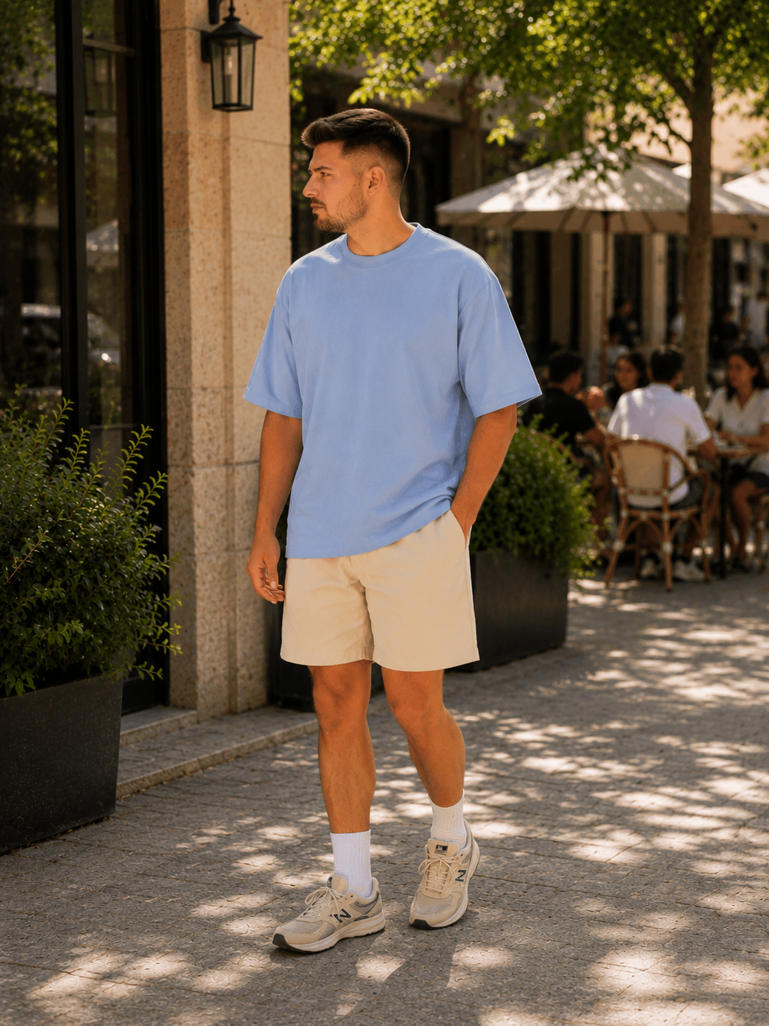 Essential Tee in Baby Blue
