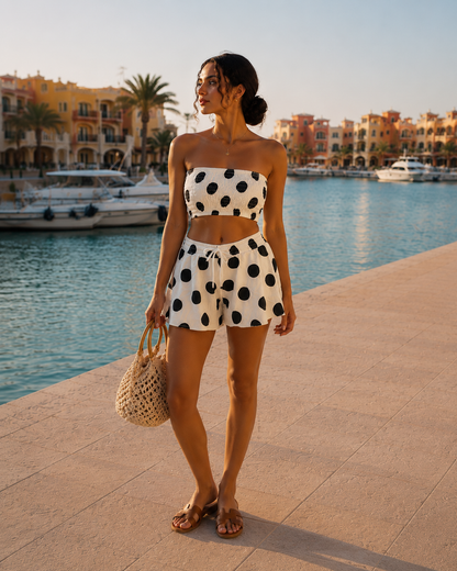The Polka Set — White